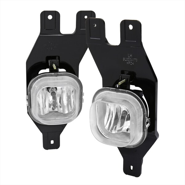 Spec-D Tuning Ford F250 F350 F450 Fog Lights With Clear Lens 99-04 LF-F25099COEM-HZ - main